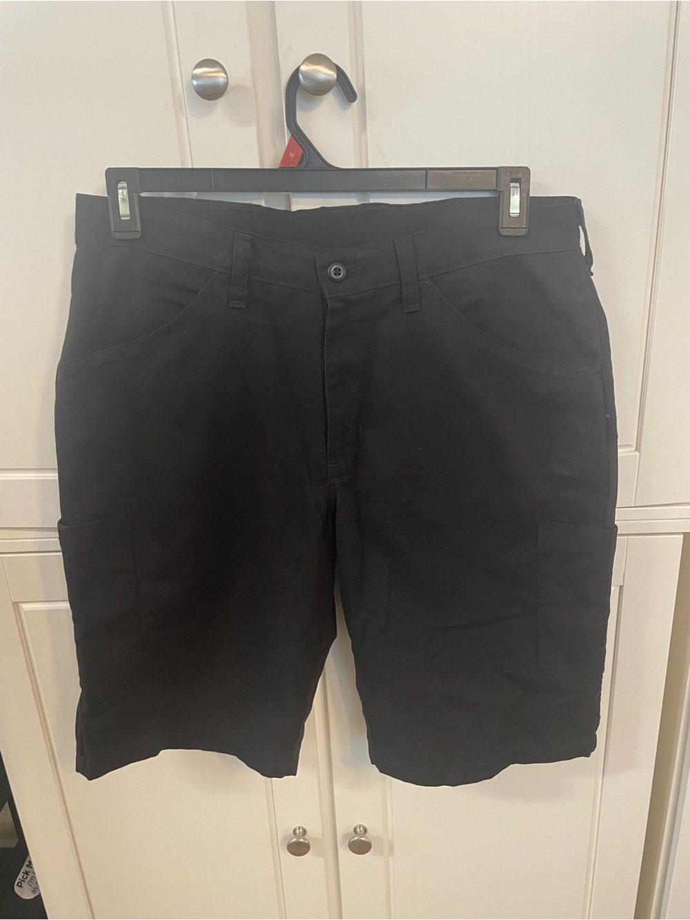 Men's Black Cargo Shorts with Practical Pocket Design